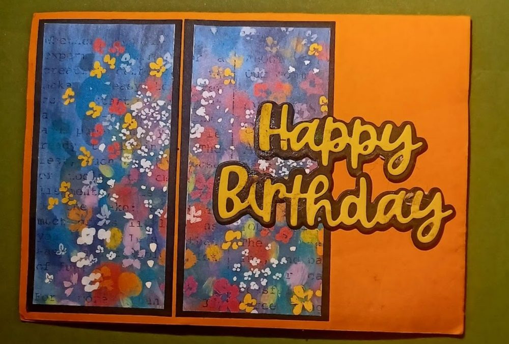 A quick and easy birthday card idea and new for 2024 card making classes in Brixham