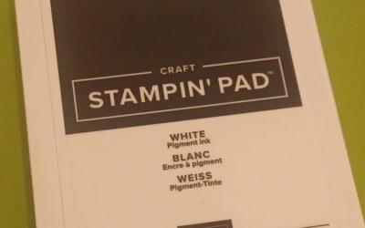 How to add ink to a new Stampin Up! white ink pad.