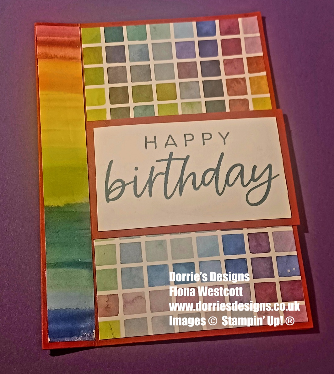 Quick fun fold birthday cards using Full Of Life patterned paper