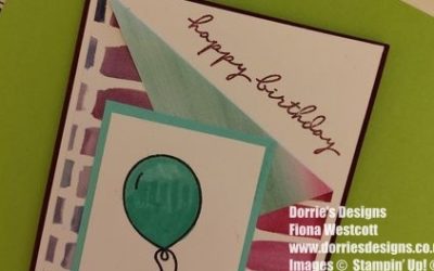 How I made a Corner Fold Birthday Greeting Card