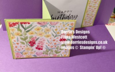 How I made a Z Fold Greeting Card using the Floral In Bloom patterned paper