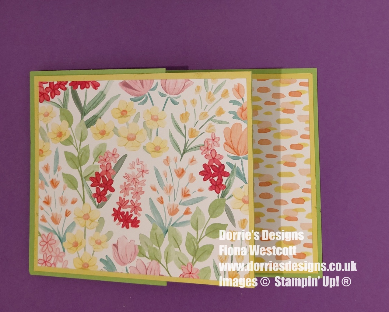 Z fold greeting card