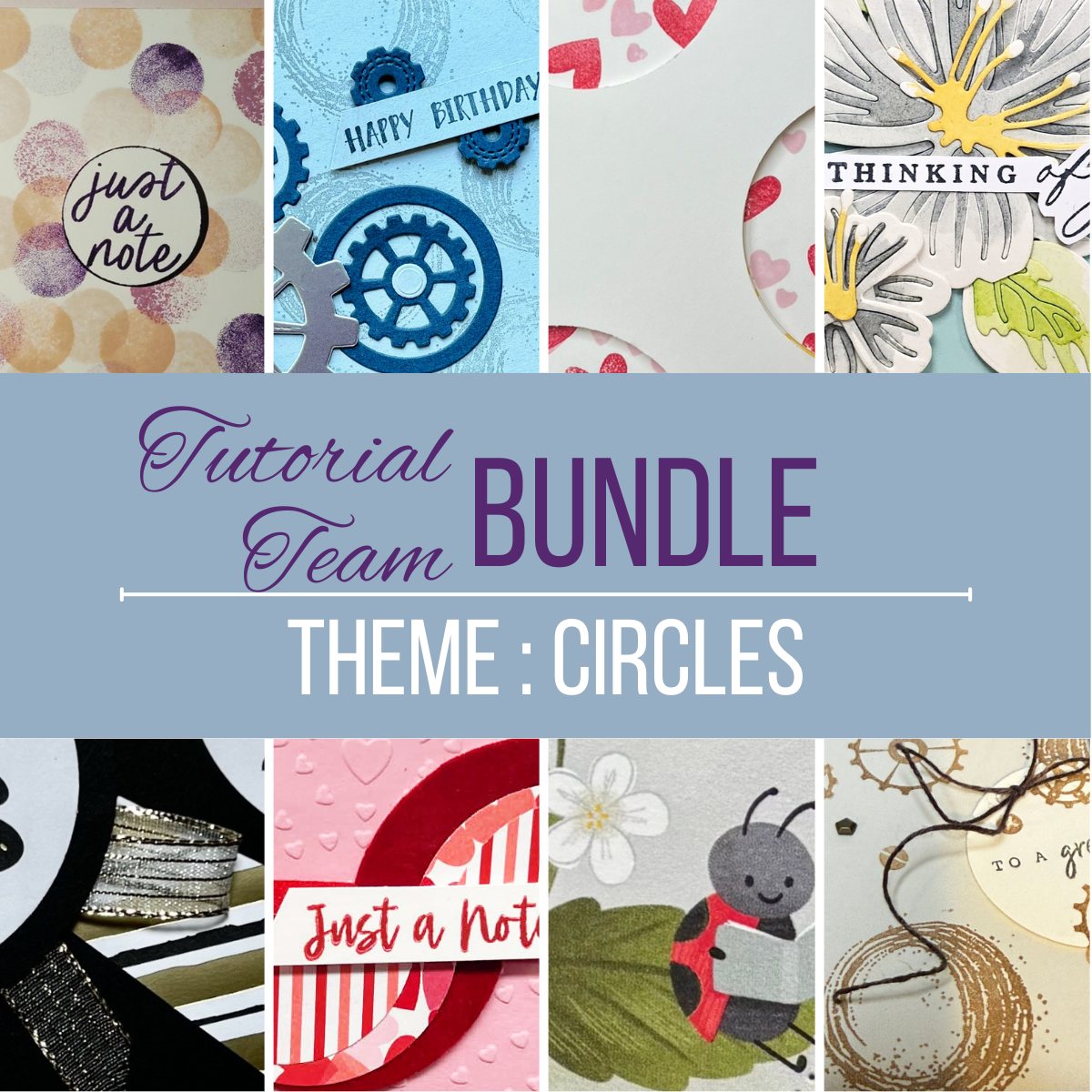 10 Card Ideas Tutorial Using Circles